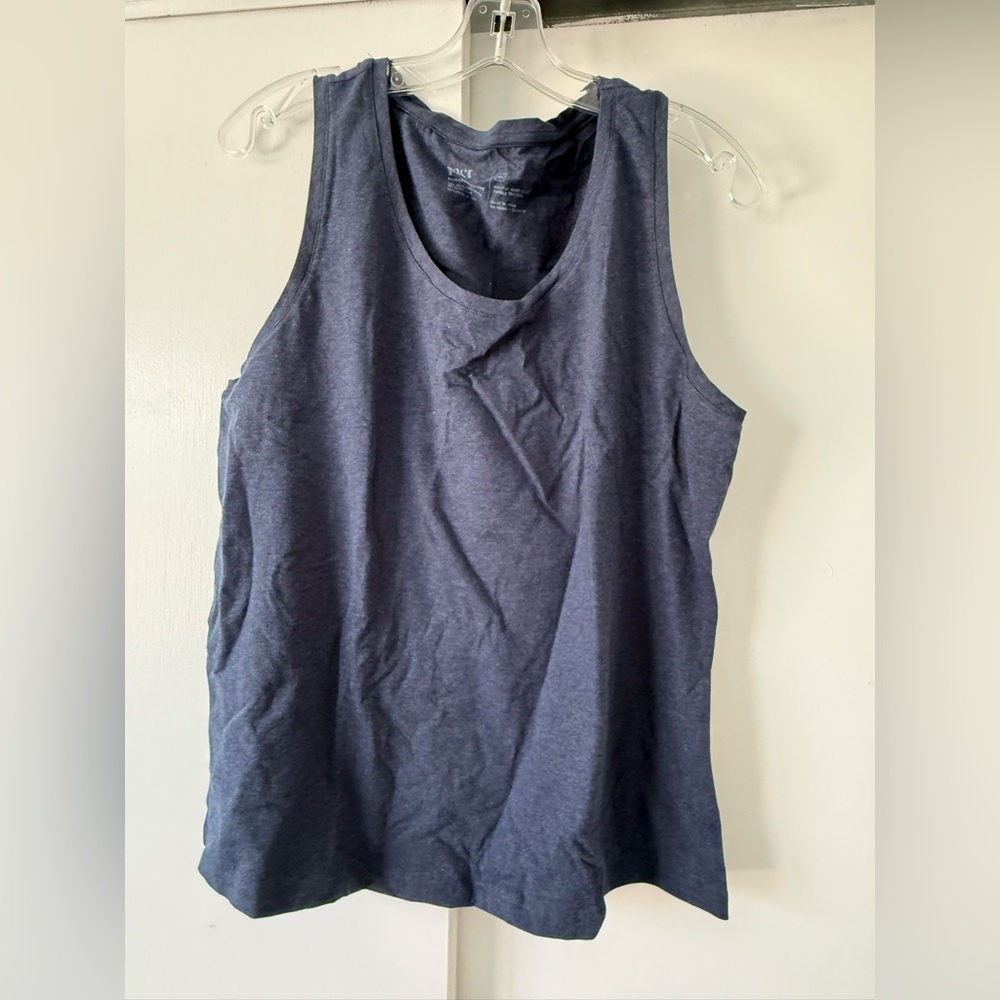 Pact Navy Blue Organic Cotton Tank Top - XL